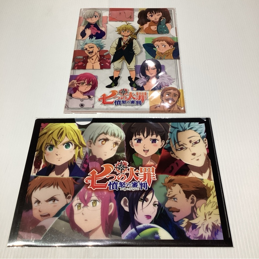 2 X Seven Deadly Sins Dragon's Judgement clear folders Anime Japan